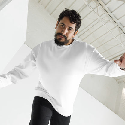 iSAW Unisex White Sweatshirt - iSAW Company