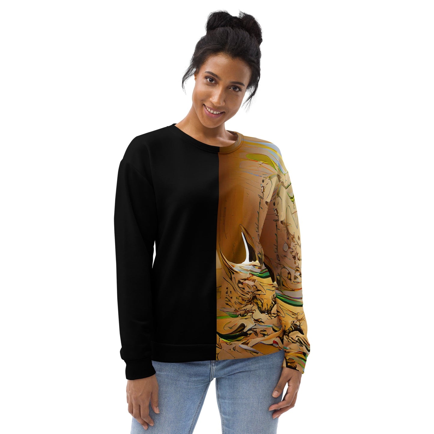 Half Black Half Gāolàng - Unisex Sweatshirt