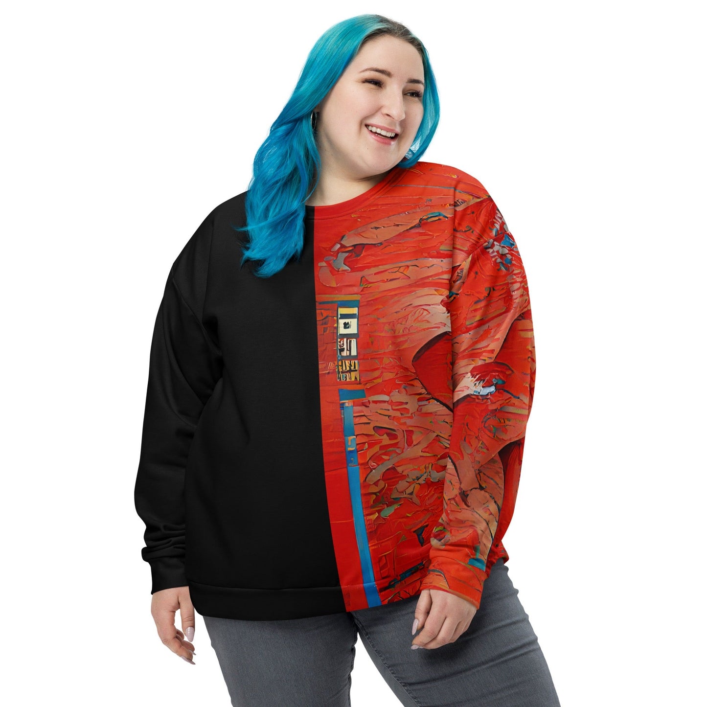 Half Black Half Hónghǎi - Unisex Sweatshirt