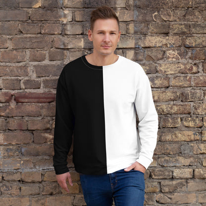 Half Black Half White - Unisex Sweatshirt