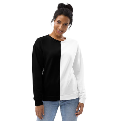 Half Black Half White - Unisex Sweatshirt