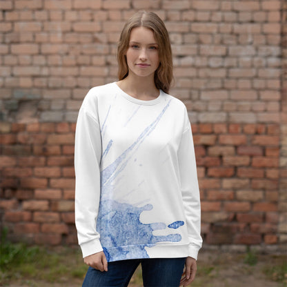 Watercolour Blue Splash - Unisex Sweatshirt