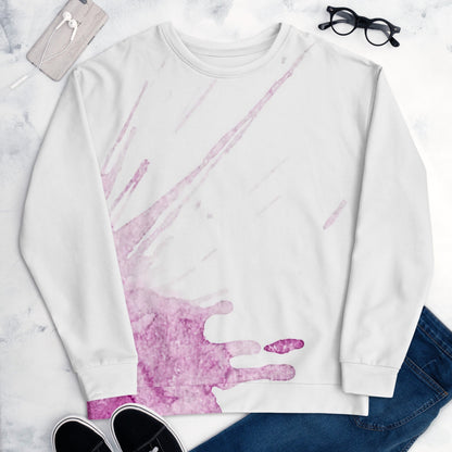 Watercolour Pink Splash - Unisex Sweatshirt