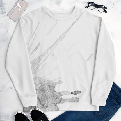 Watercolour Grey Splash - Unisex Sweatshirt