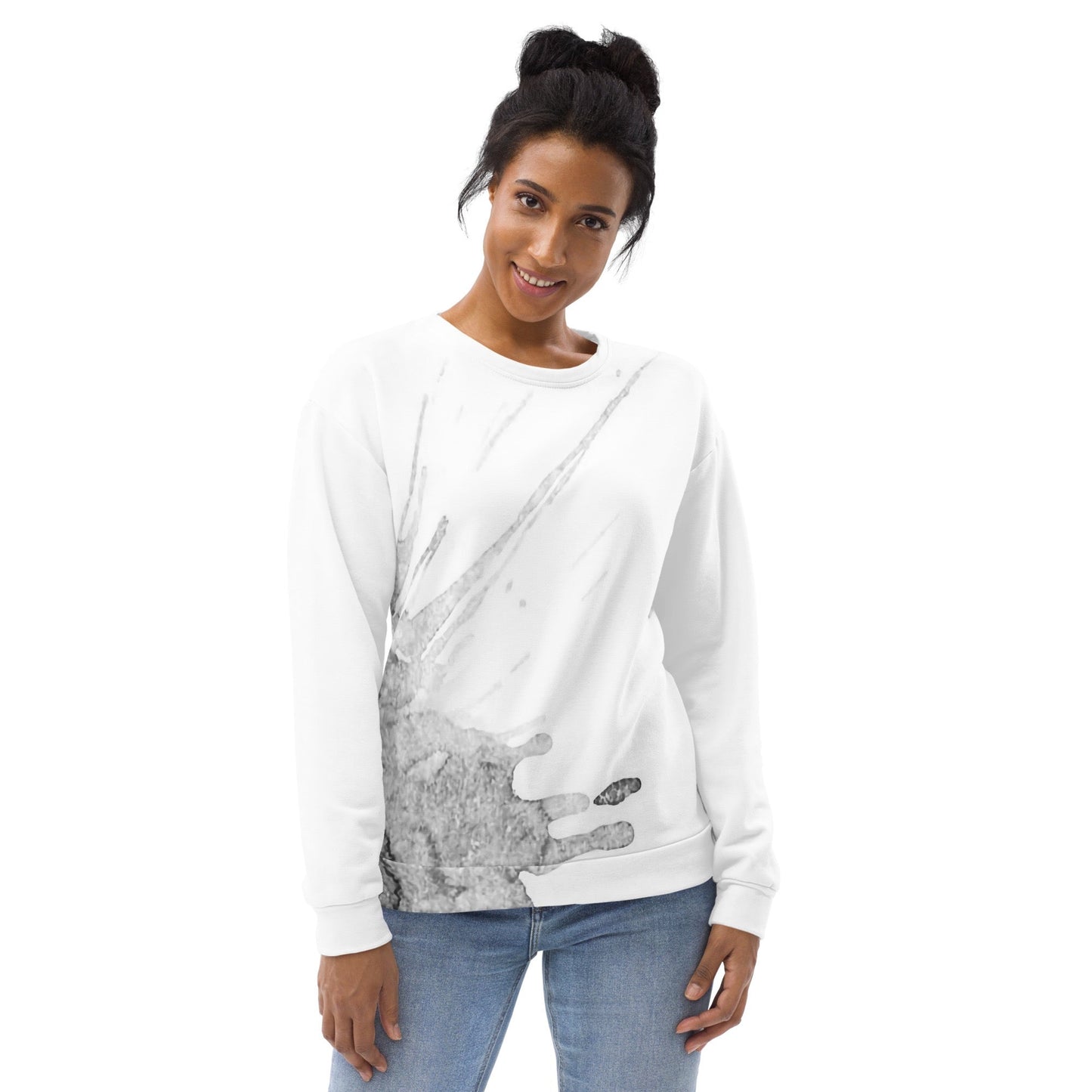 Watercolour Grey Splash - Unisex Sweatshirt