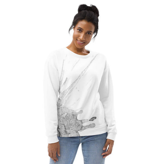 Watercolour Grey Splash - Unisex Sweatshirt