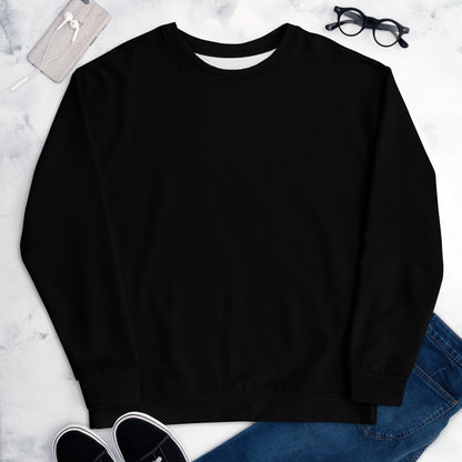 iSAW Unisex Black Sweatshirt - iSAW Company
