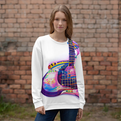 Hippie Guitar - Womens Sweatshirt
