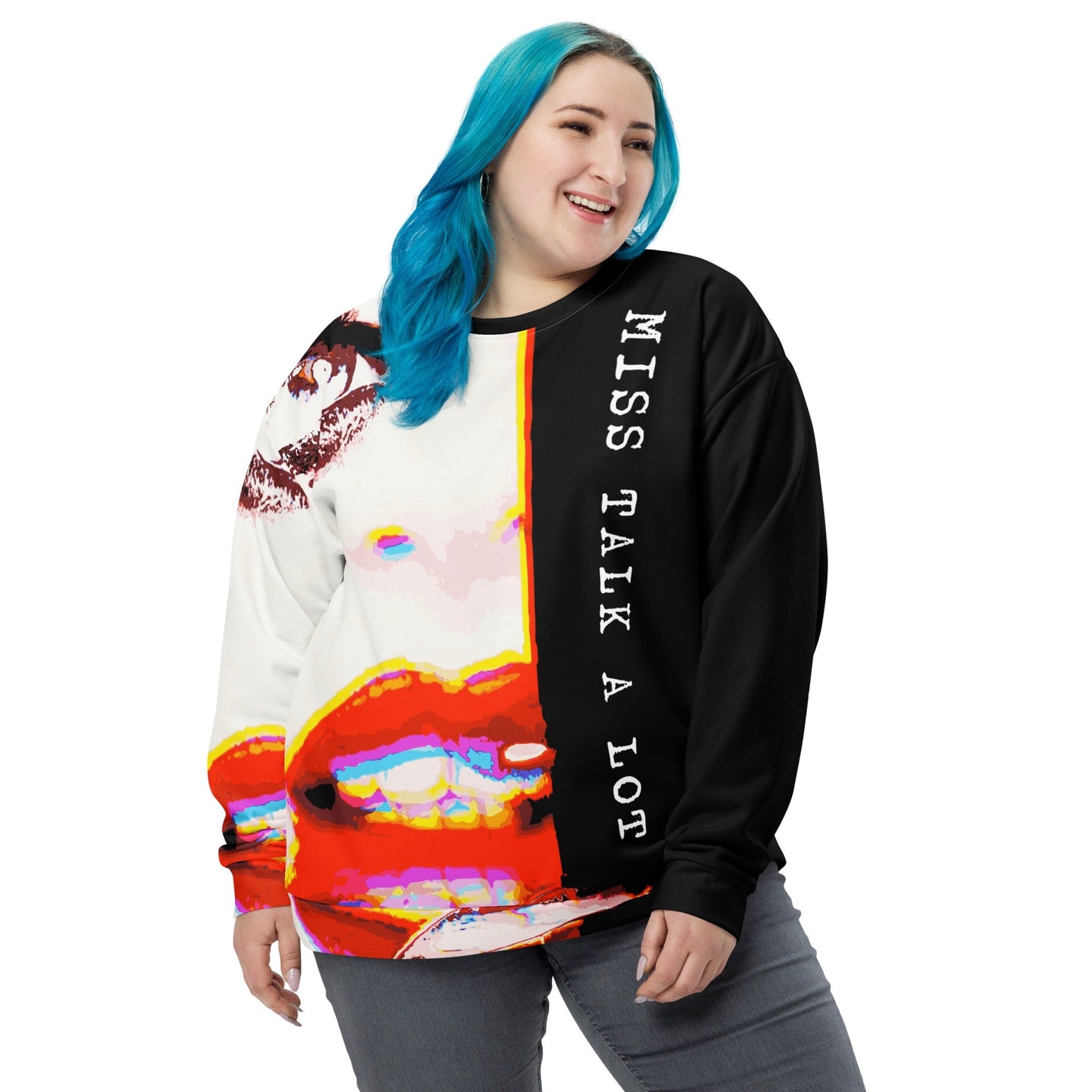 Miss Talk A Lot - Womens Sweatshirt