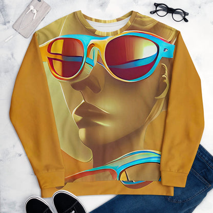 Retro Cool Orange - Womens Sweatshirt
