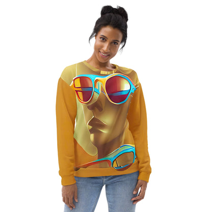 Retro Cool Orange - Womens Sweatshirt