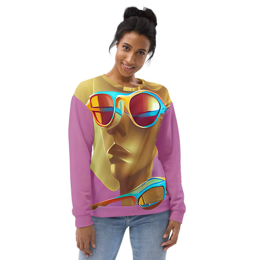 Retro Cool Pink - Womens Sweatshirt
