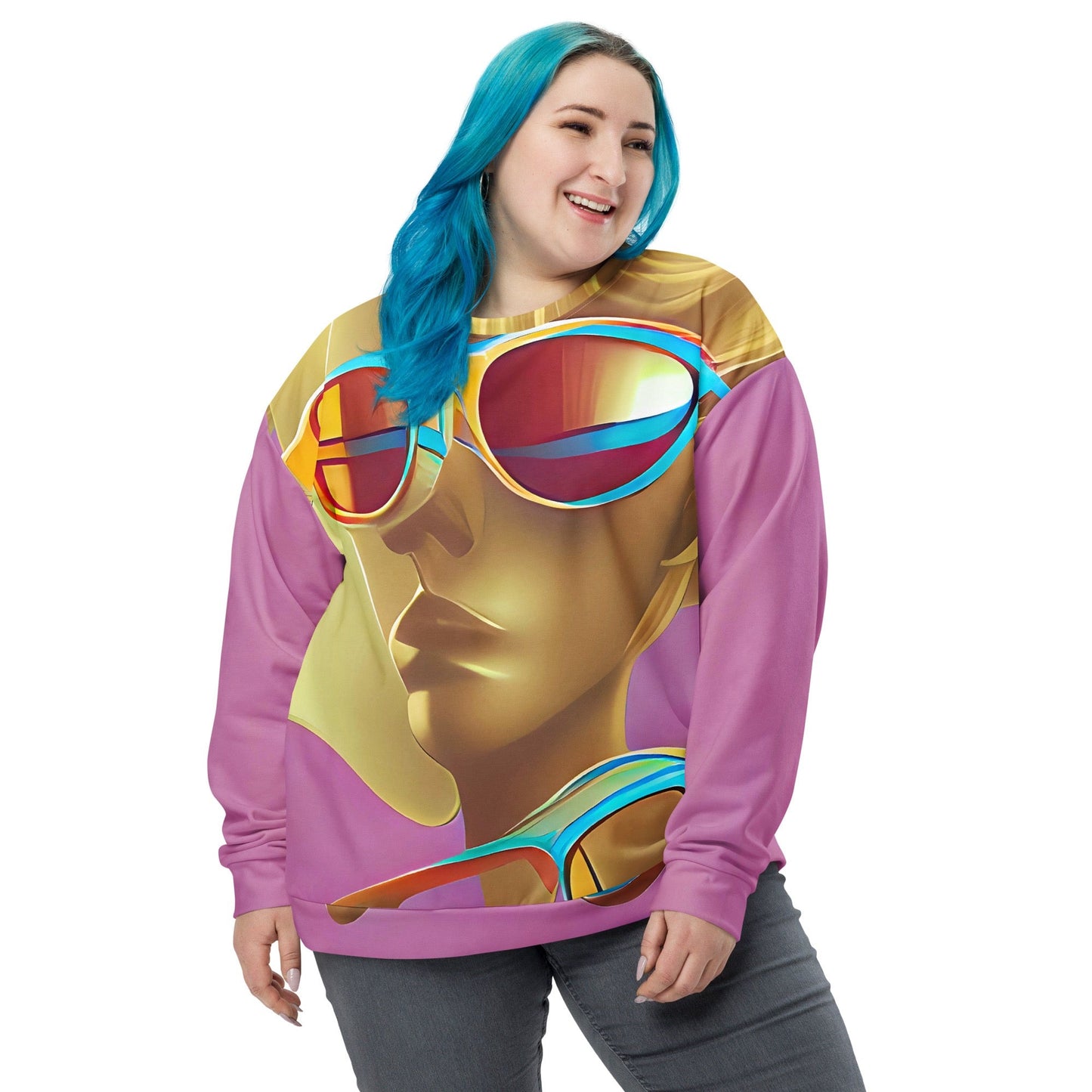 Retro Cool Pink - Womens Sweatshirt