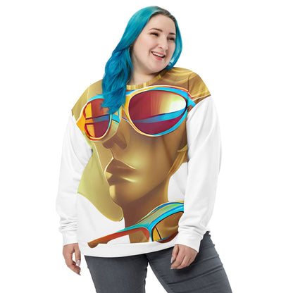Retro Cool White - Womens Sweatshirt