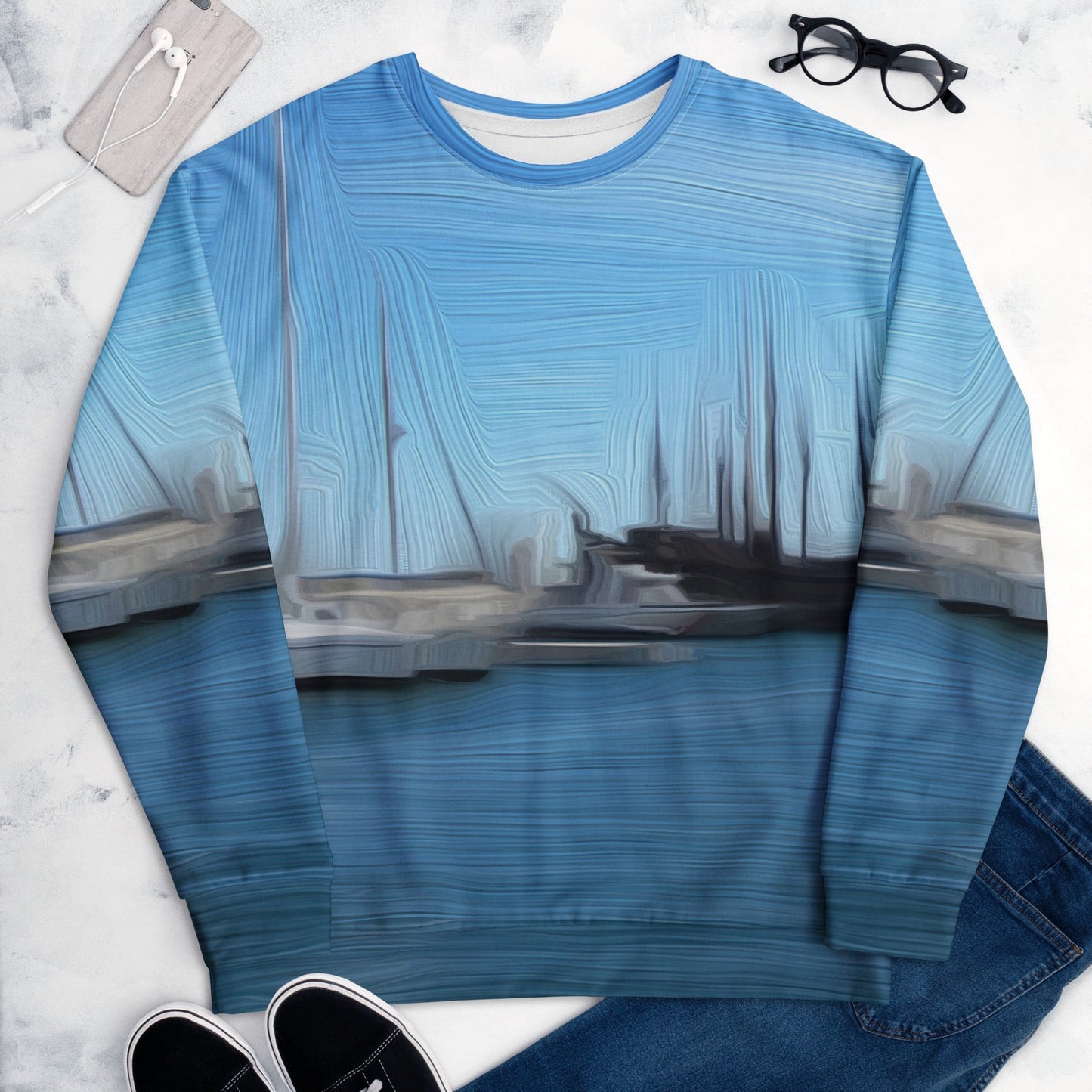 The Sleeping Yachts (at Morning) - Unisex Sweatshirt
