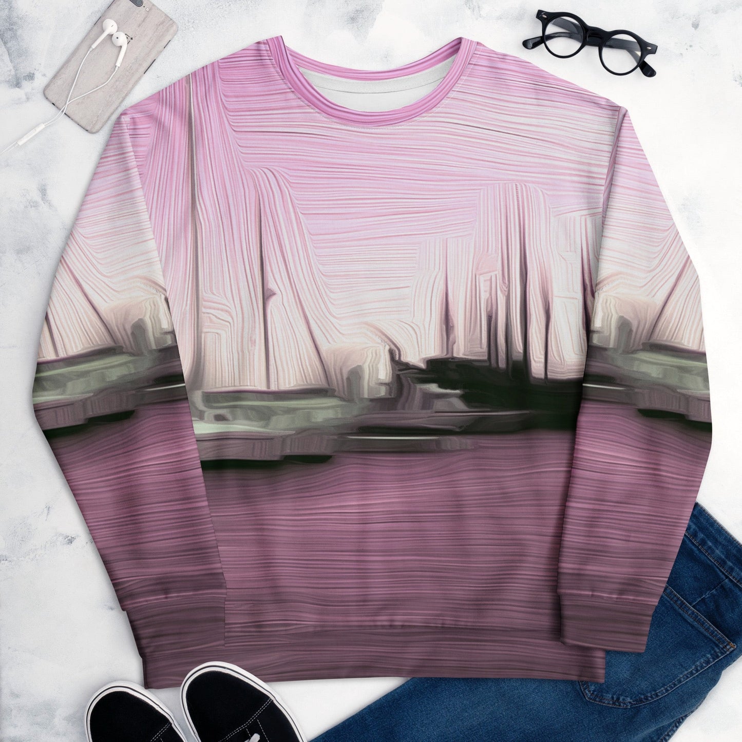 The Sleeping Yachts (at Evening) - Unisex Sweatshirt