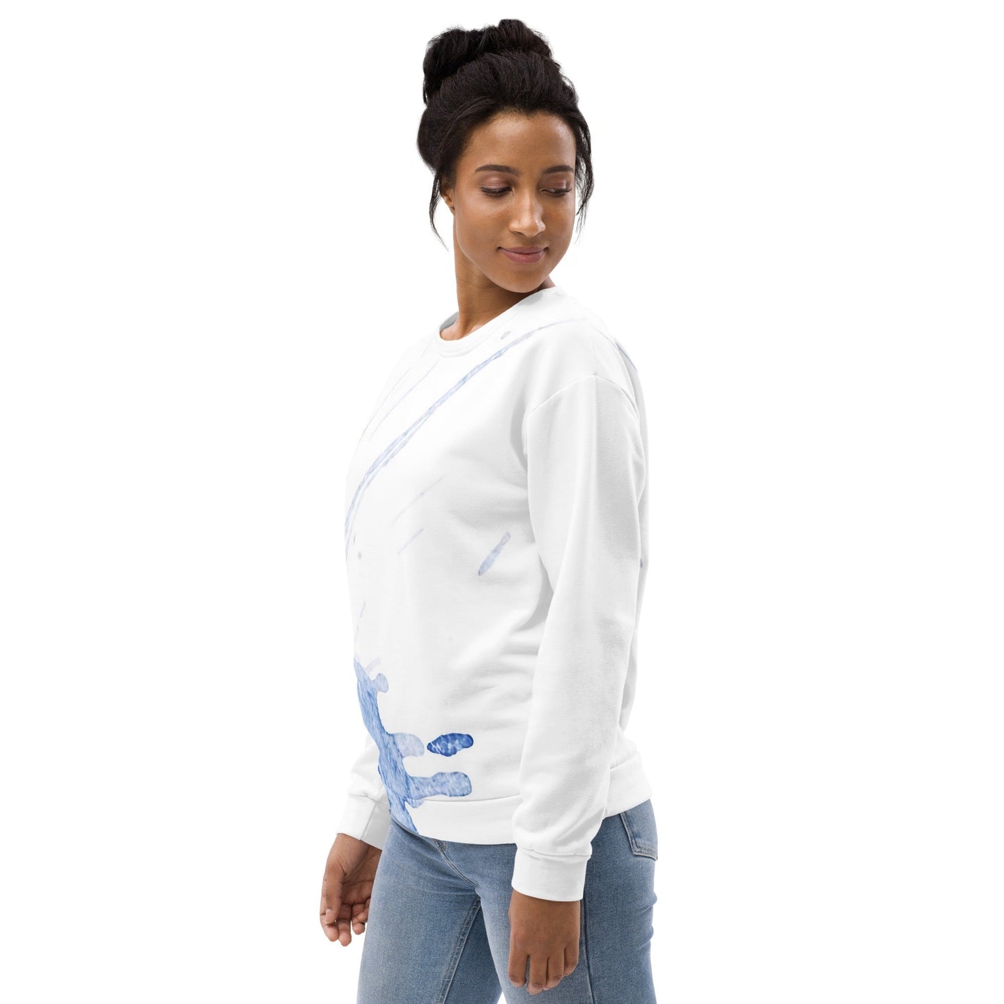 Watercolour Blue Splash - Unisex Sweatshirt