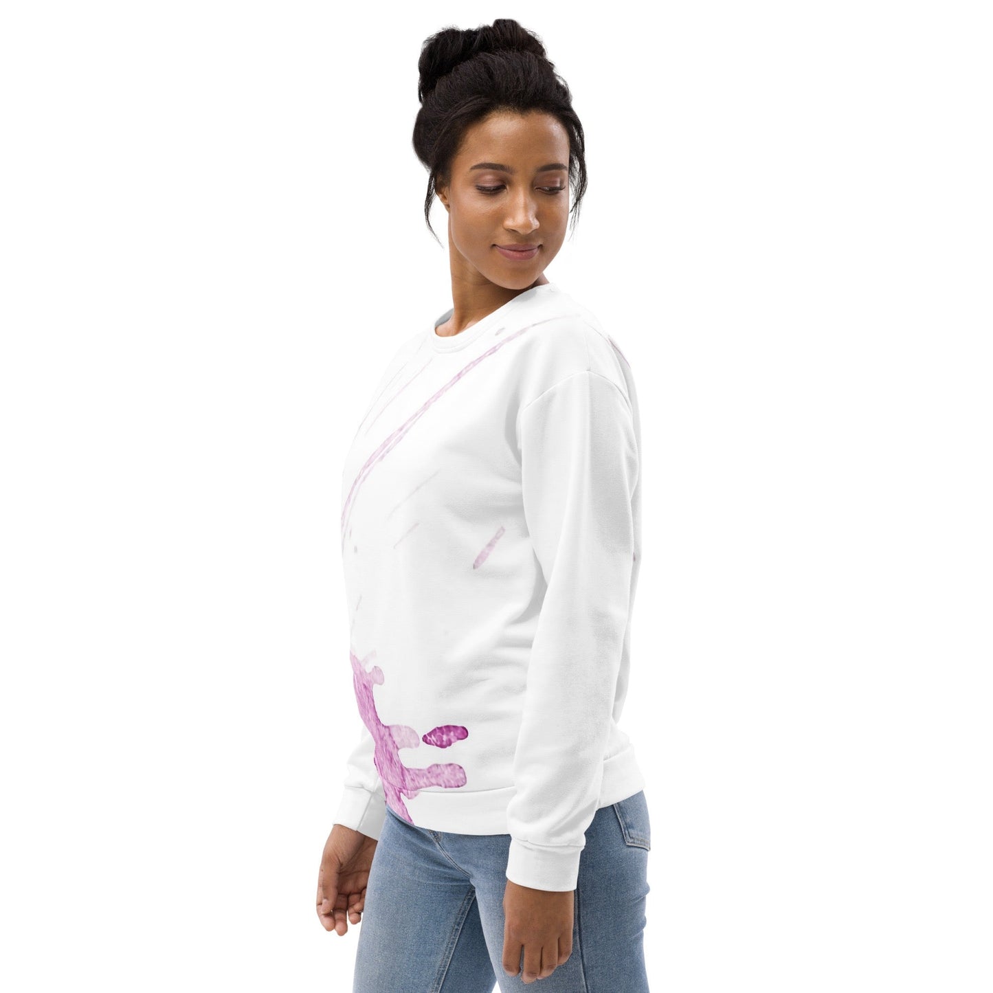 Watercolour Pink Splash - Unisex Sweatshirt