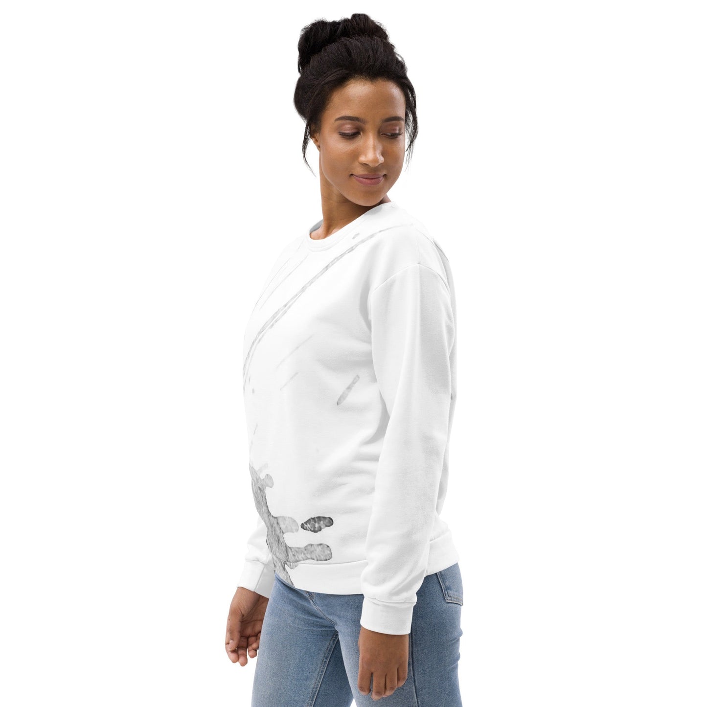 Watercolour Grey Splash - Unisex Sweatshirt