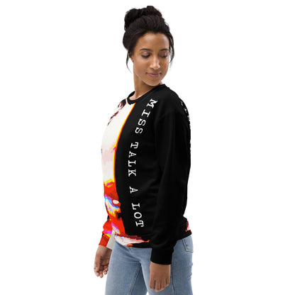 Miss Talk A Lot - Womens Sweatshirt