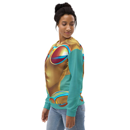 Retro Cool Blue - Womens Sweatshirt