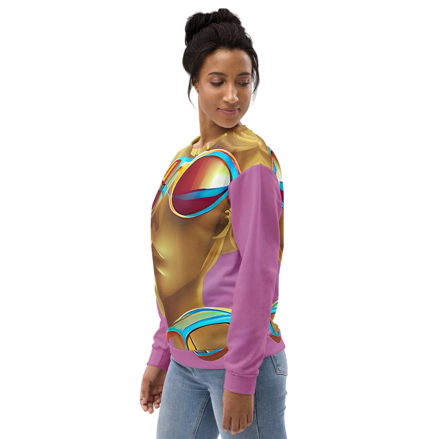 Retro Cool Pink - Womens Sweatshirt