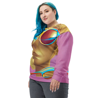 Retro Cool Pink - Womens Sweatshirt
