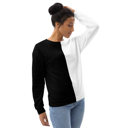 Half Black Half White - Unisex Sweatshirt