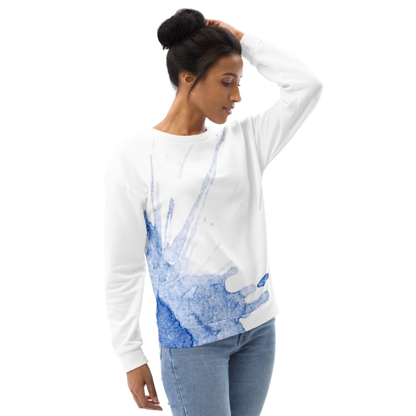 Watercolour Blue Splash - Unisex Sweatshirt