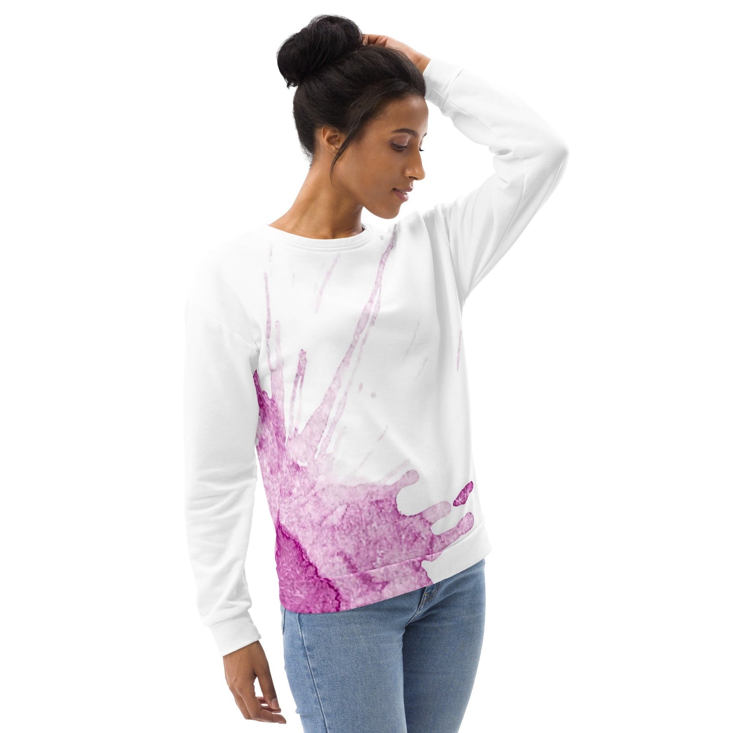 Watercolour Pink Splash - Unisex Sweatshirt