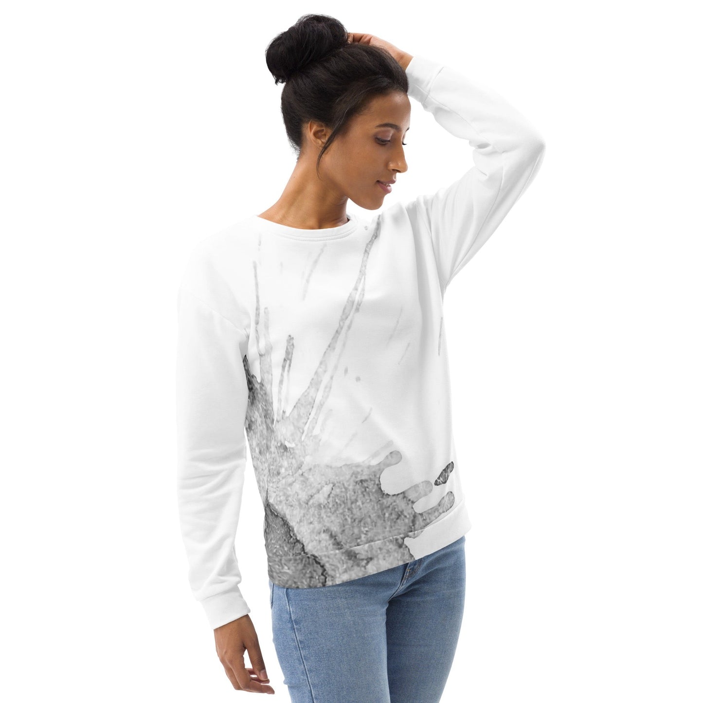 Watercolour Grey Splash - Unisex Sweatshirt