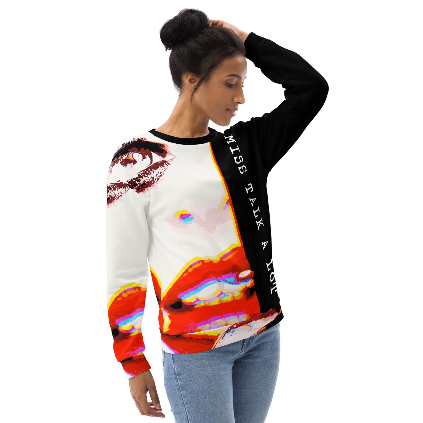 Miss Talk A Lot - Womens Sweatshirt