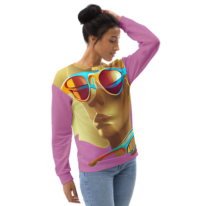 Retro Cool Pink - Womens Sweatshirt