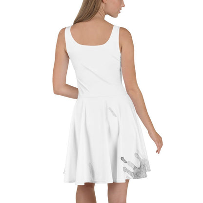 Watercolour Grey Splash - Womens Skater Dress