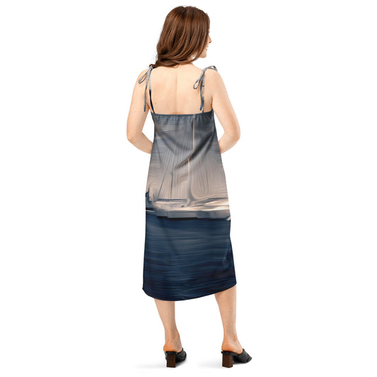 The Sleeping Yachts (at Sunrise) - Womens Chiffon Slip Dress