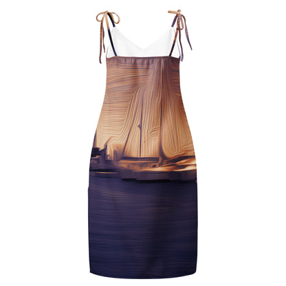 The Sleeping Yachts (at Sunset) - Womens Chiffon Slip Dress
