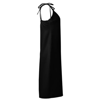 iSAW Womens Black Chiffon Slip Dress