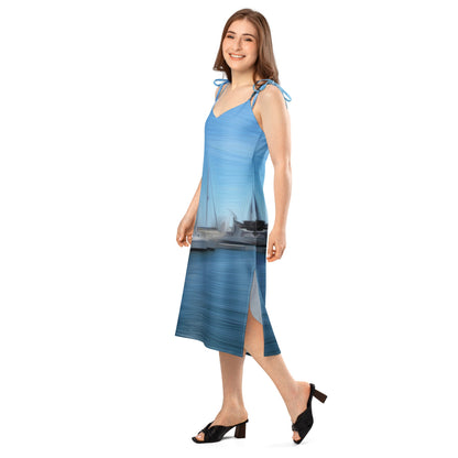 The Sleeping Yachts (at Morning) - Womens Chiffon Slip Dress