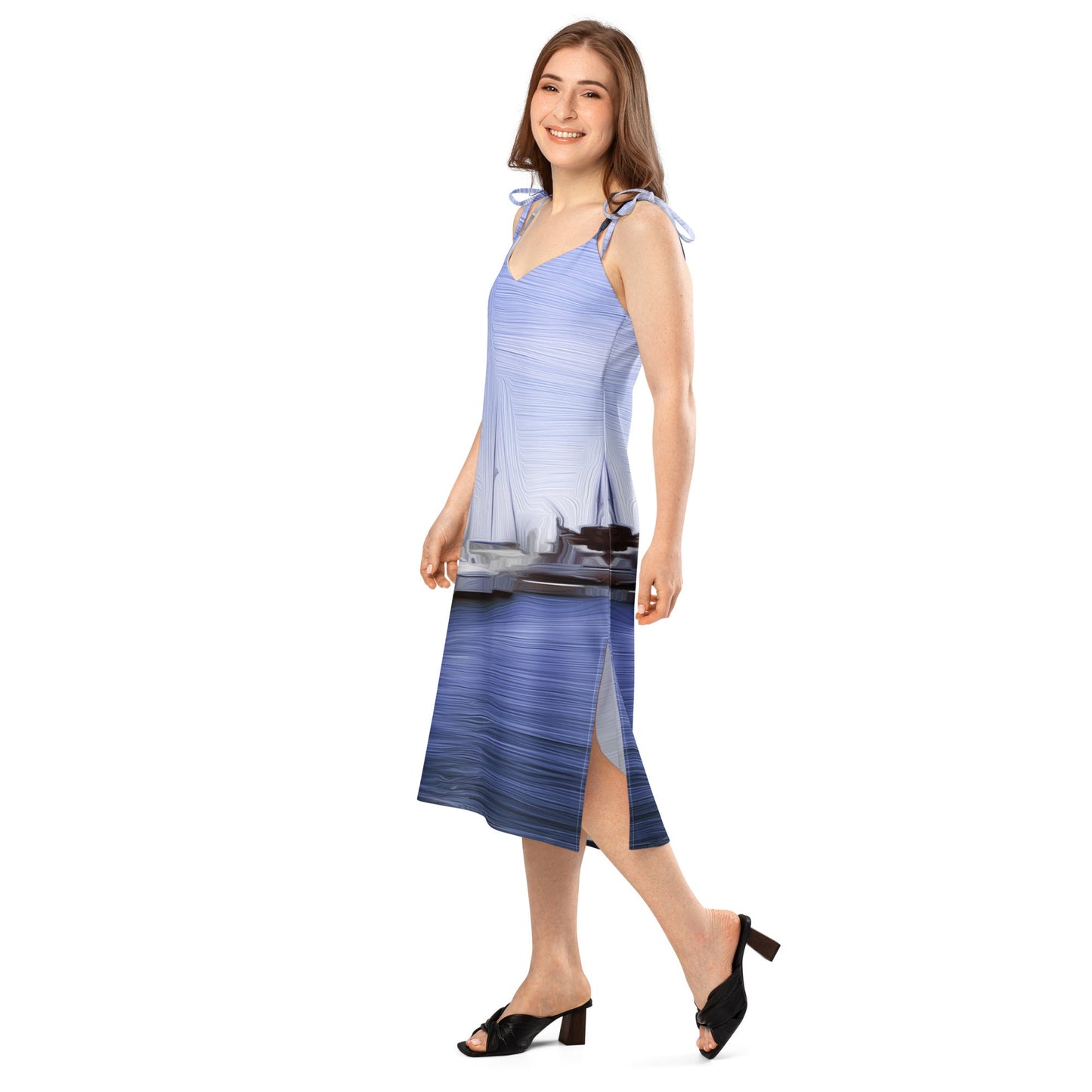 The Sleeping Yachts (at Afternoon) - Womens Chiffon Slip Dress