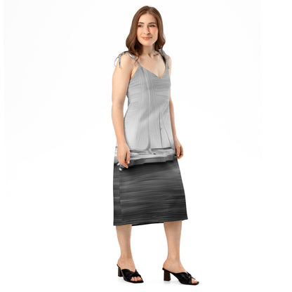 The Sleeping Yachts (at Night) - Womens Chiffon Slip Dress
