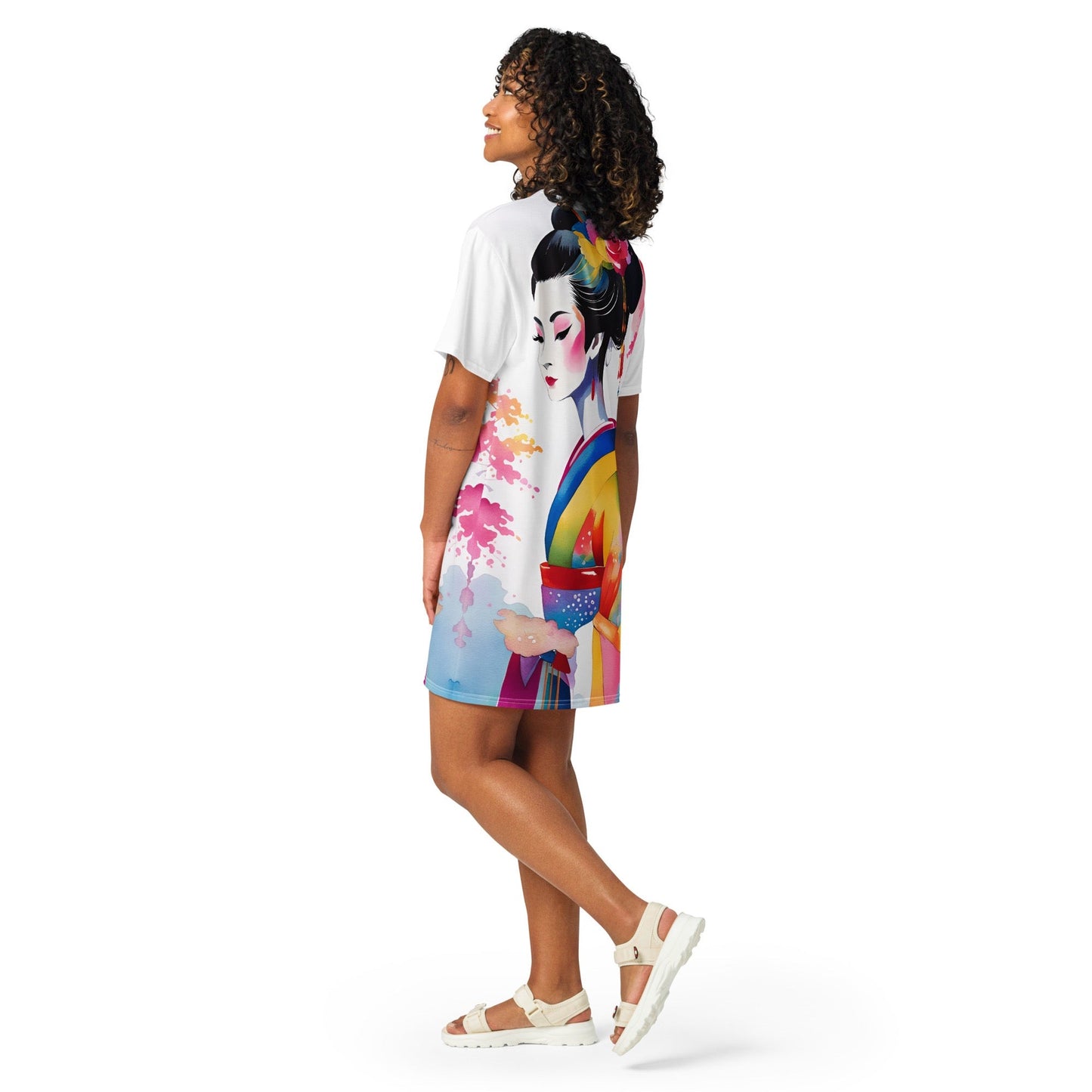 Geisha Girl - Womens T-Shirt Dress