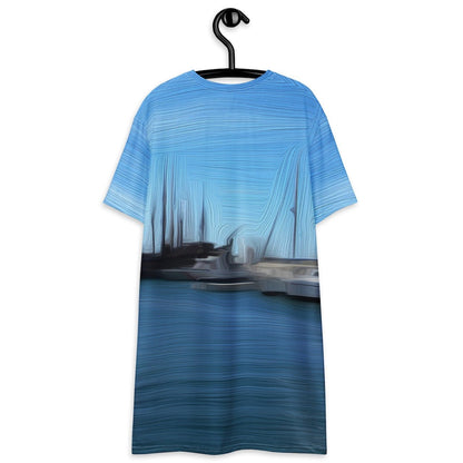 The Sleeping Yachts (at Morning) - Womens T-Shirt Dress