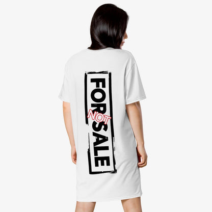 Not For Sale Black Stamp - Womens T-Shirt Dress