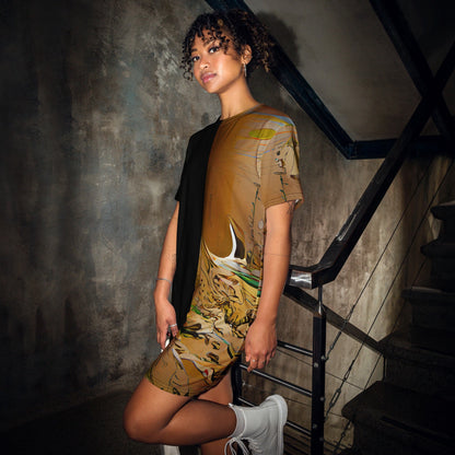 Half Black Half Gāolàng - Womens T-Shirt Dress