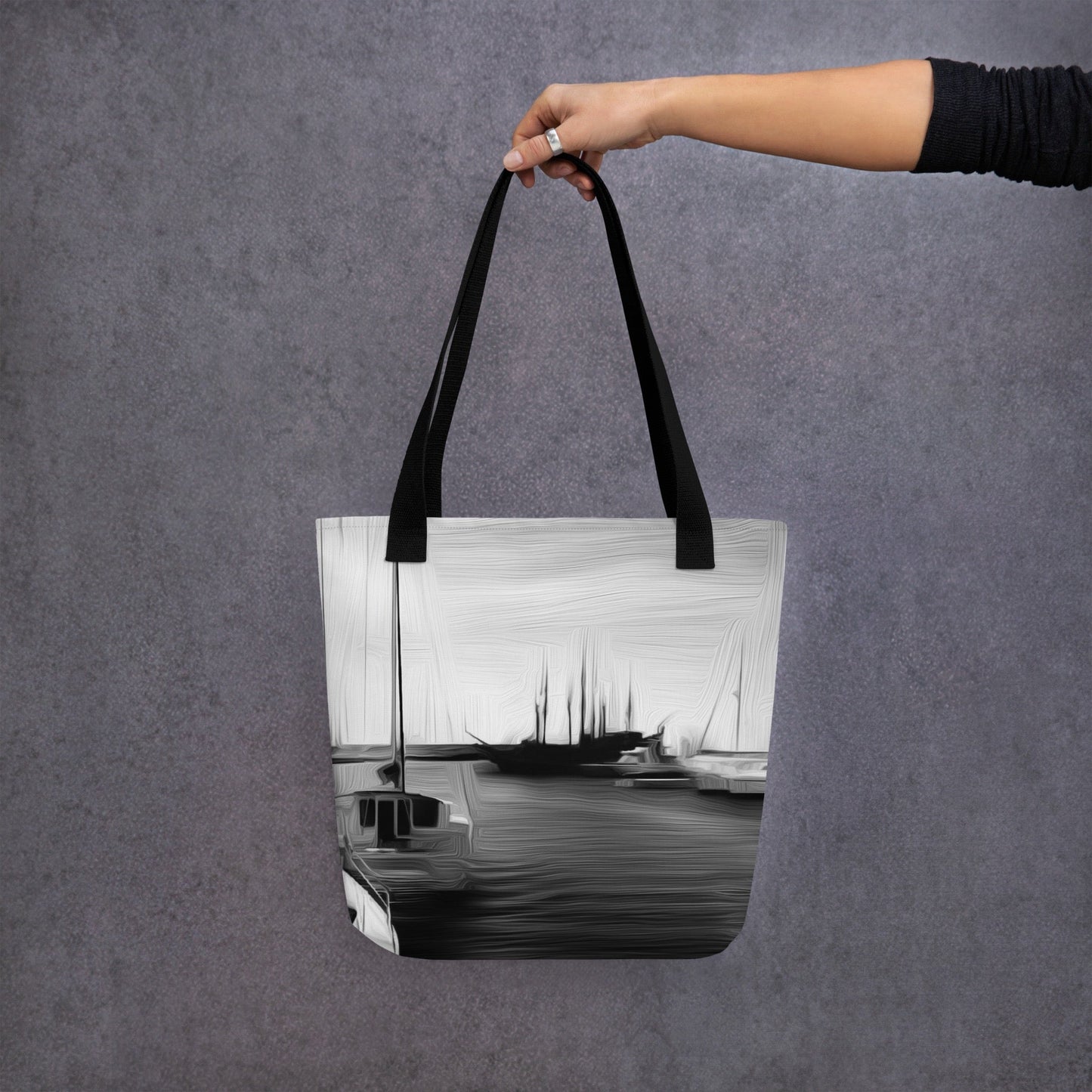 The Sleeping Yachts (at Night) - Tote Bag