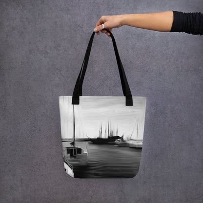 The Sleeping Yachts (at Night) - Tote Bag
