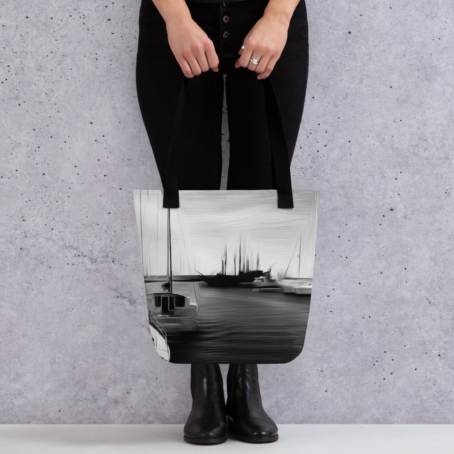 The Sleeping Yachts (at Night) - Tote Bag