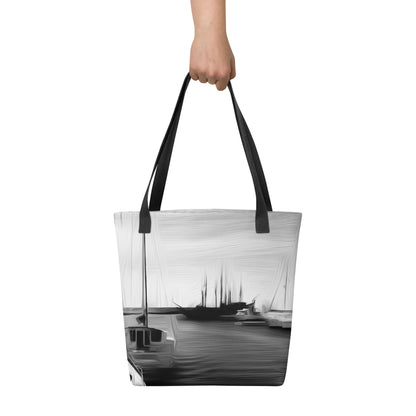 The Sleeping Yachts (at Night) - Tote Bag