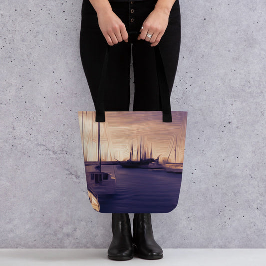 The Sleeping Yachts (at Sunset) - Tote Bag