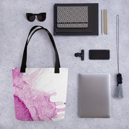 Watercolour Pink Splash - Tote Bag